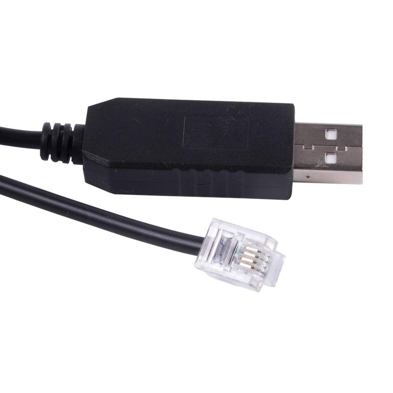 Usangreen FT231XS Telescopes Control Cable for Skywatcher HEQ5pro AZEQ5 AZEQ6 EQ6-R Support EQMOD ASCOM Set Up Sofware Manual Download Support Windows 10 Android (6ft/180cm, Synscan Hand Control to PC) - Image 1